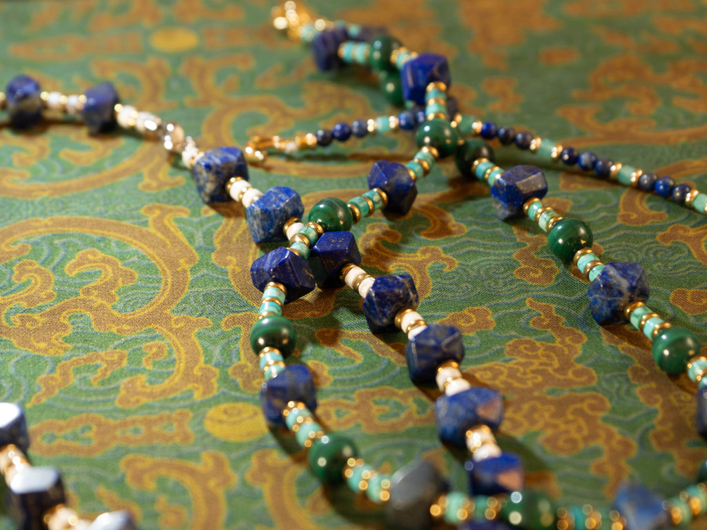 Ocean Jasper Necklace stone detail image 1 MAK09033.jpg