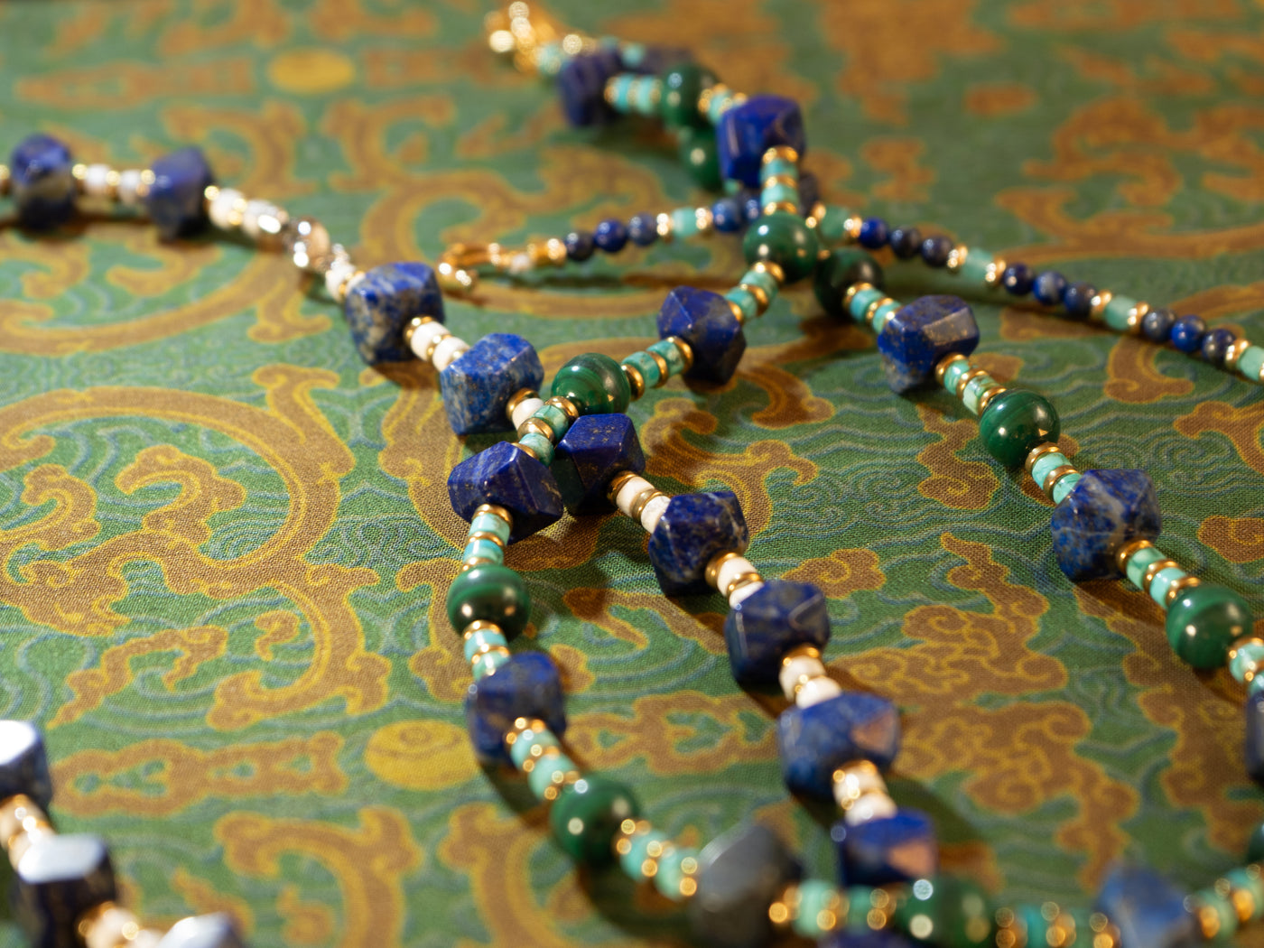 Ocean Jasper Necklace stone detail image 1 MAK09033.jpg