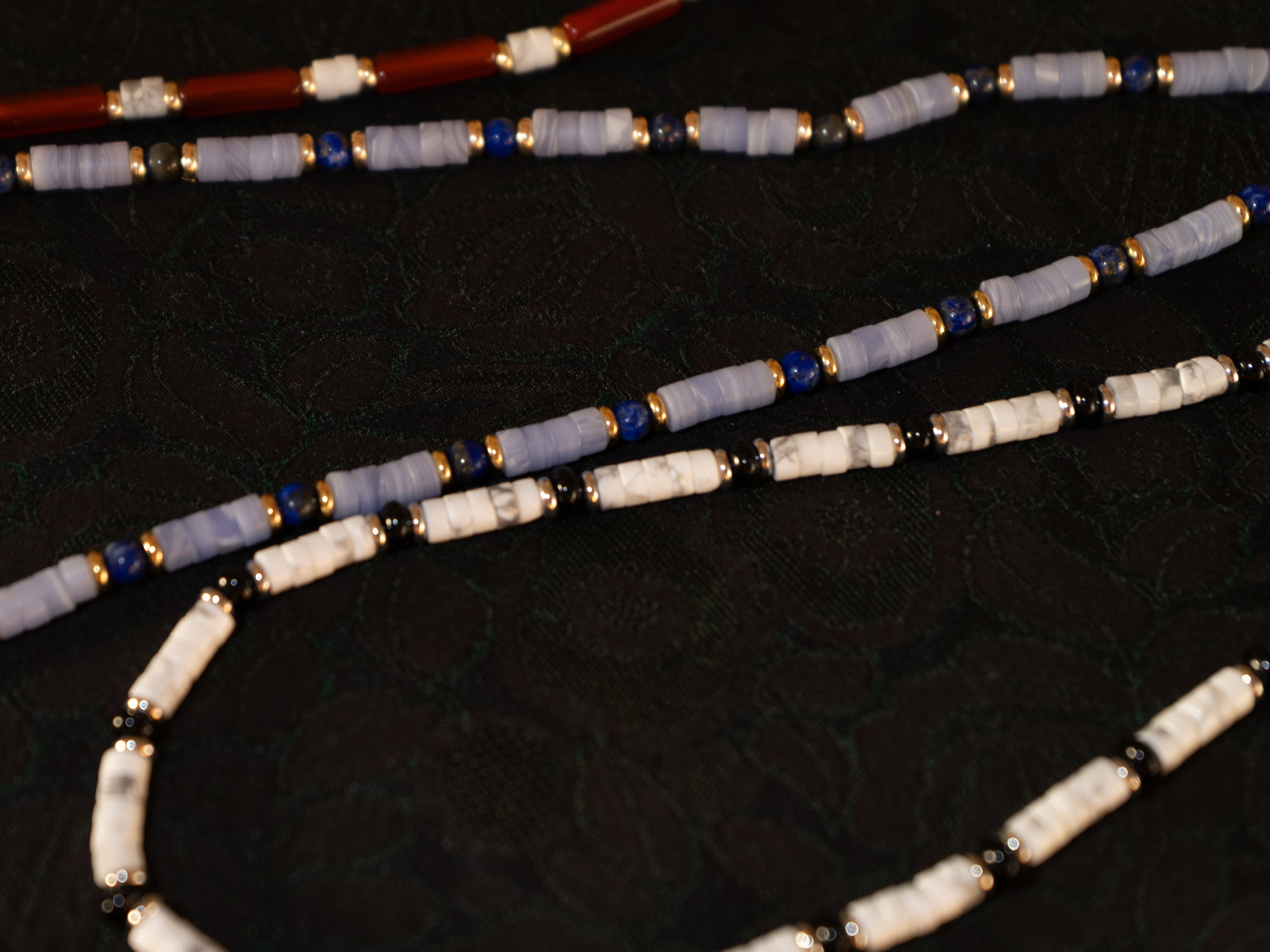 Coral Stripe Necklace stone detail image 2 2 MAK09062.jpg