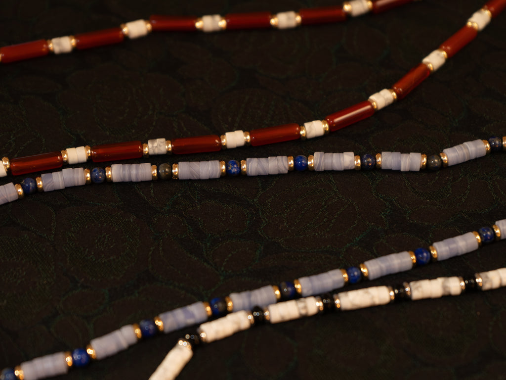 Blue Lace Fine Necklace stone detail image 2 MAK09066.jpg