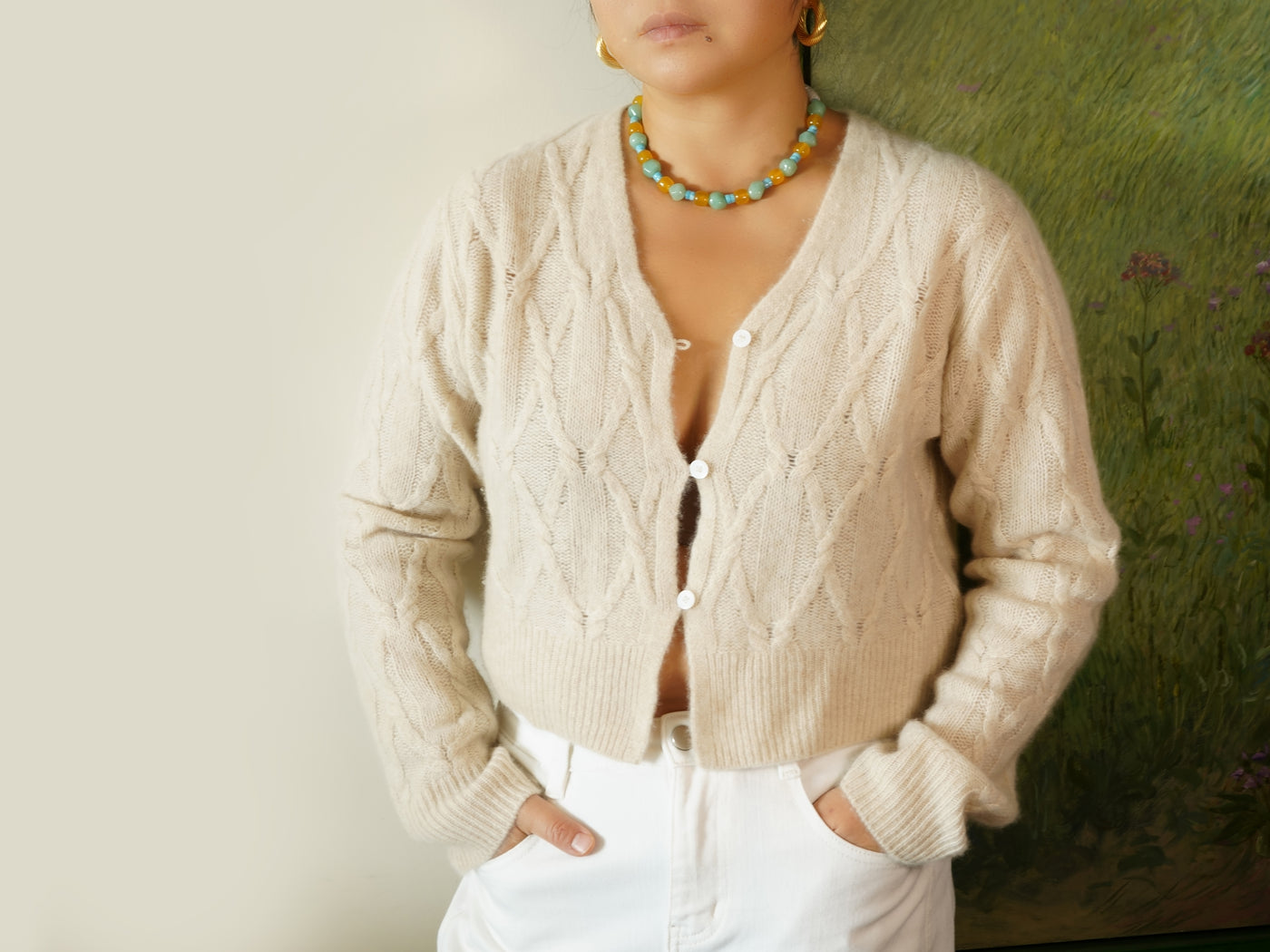 Turquoise Tide Necklace styled on body image 2 2 MAK09286.jpg