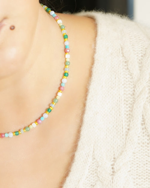 Amazonite Dot Necklace single product image