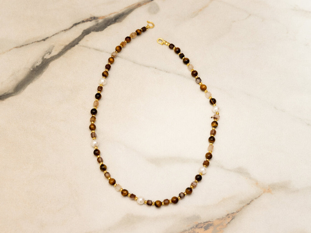 Tiger Eye Round Necklace