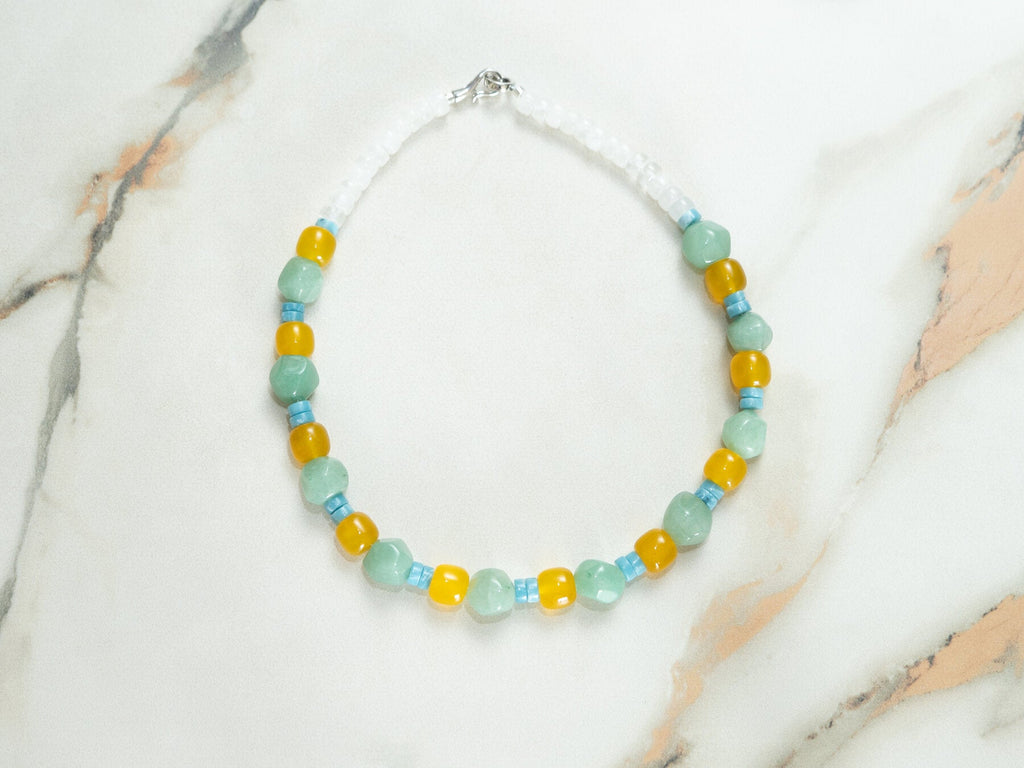 Turquoise Tide Necklace real natural stone product photo
