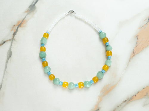 Turquoise Tide Necklace real natural stone product photo