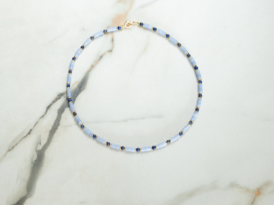 Blue Lace Fine Necklace