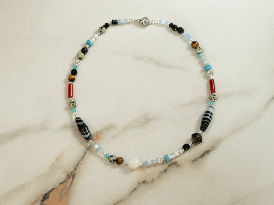 Mosaic Stone Necklace product view