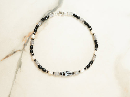 Labradorite Halo Necklace real natural stone product photo
