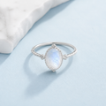 Moonstone Sky Ring natural stone jewelry product photo